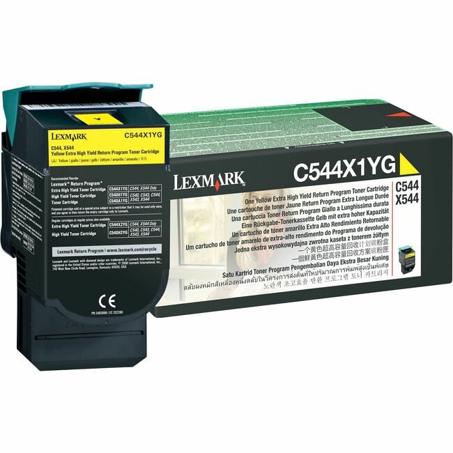 Lexmark International Crtdg Return Extra Hy Yw LEXC544X1YG