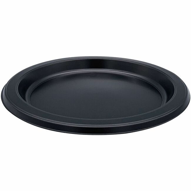 Genuine Joe Plates Rnd Plastic 7"-BLK GJO10332