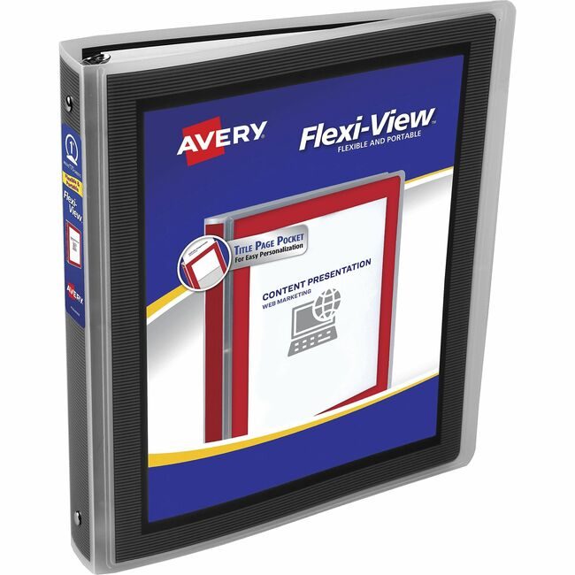 Avery Products Corporation Binder Flx-Vw Rnd 1" Black AVE17686