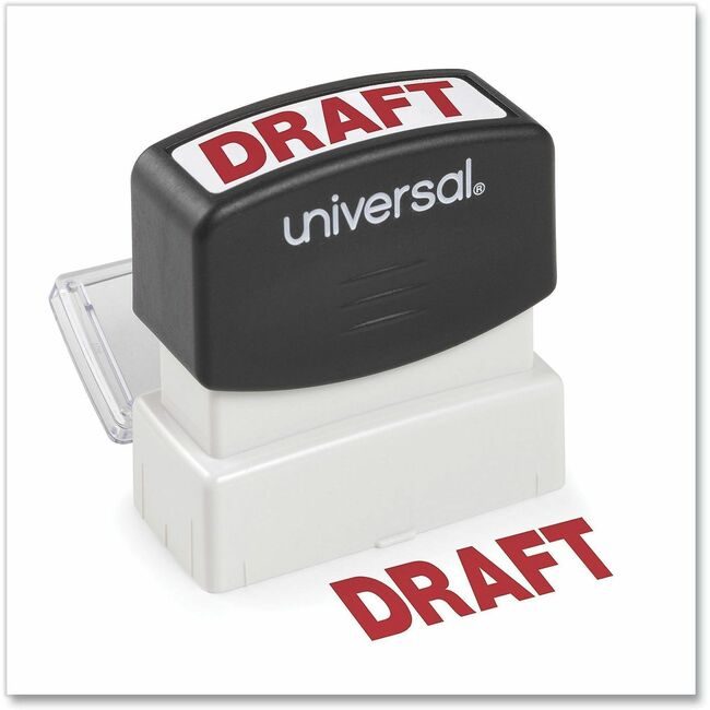 Universal Office Products Stamp Draft Red UNV10049