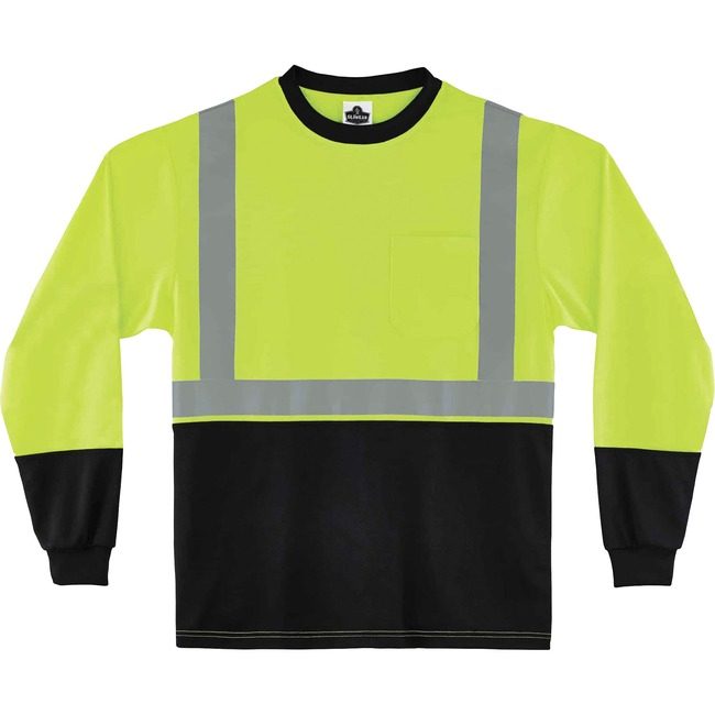 Ergodyne T-Shirt Long Sleeve 3X Lime EGO22707