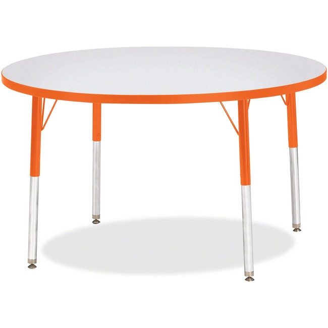 Jonti-Craft, Inc. Table Activity 42"RND Gy/Oe JNT6468JCE114