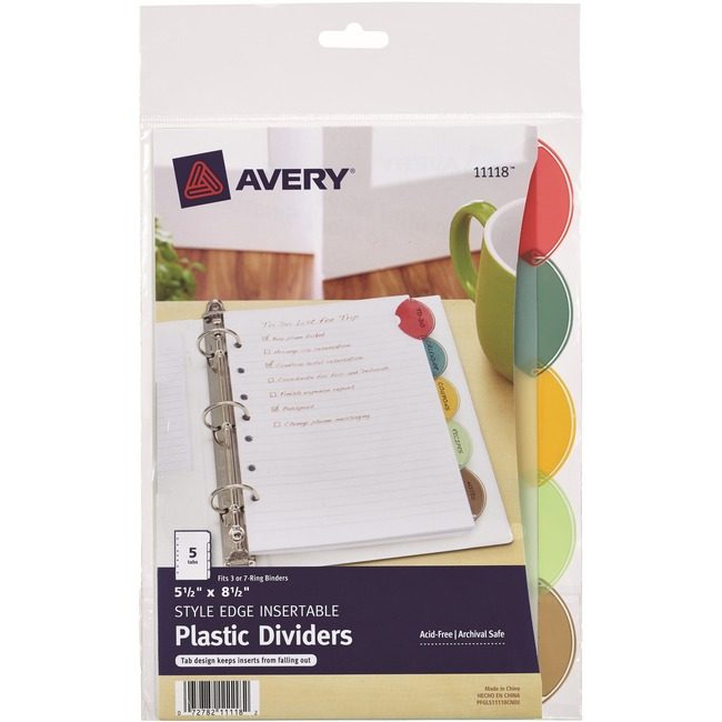Avery Products Corporation Divider Mini 5TABS 1SET AVE11118