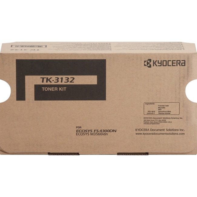 Kyocera Document Solutions Crtdg Lsr 3560 4300 Black 25K KYOTK3132
