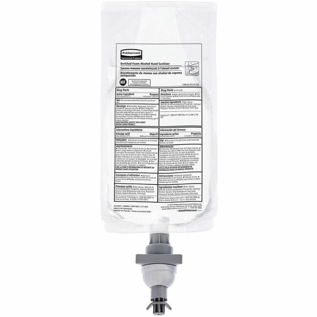 Rubbermaid Commercial Products Sanitizer Hand Alcohol RCP2080802