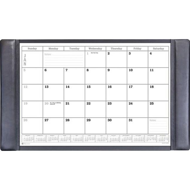 Dacasso Dsk Pad Lthr Black Cal Insert DACP1050