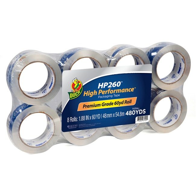 Shurtape Technologies Duck Brand Tape Pkg Highperform Clear 8 Pack DUC1067839