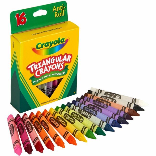 Crayola LLC Crayon Triangular Assorted 16/BX CYO52-4016