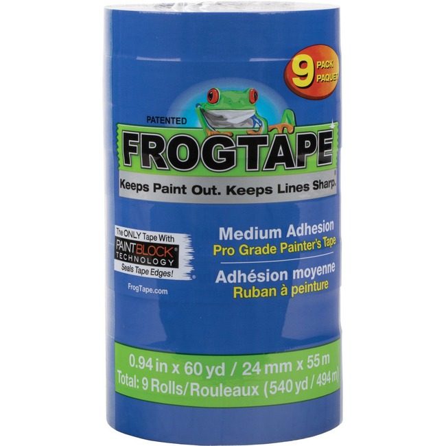 Shurtape Technologies Duck Brand Tape Paint 0.94X60 9 Pack Bl DUC242751
