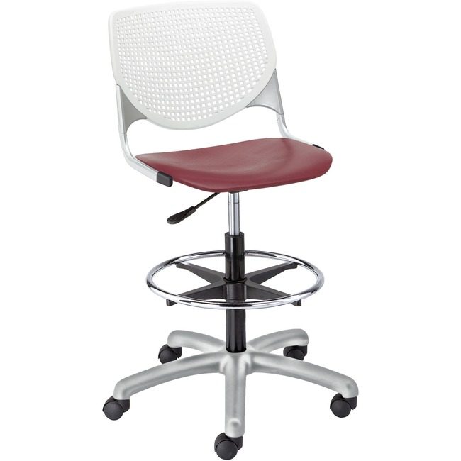 KFI Seating Poly Adj Stool Perf Back KFIDS2300B8S7