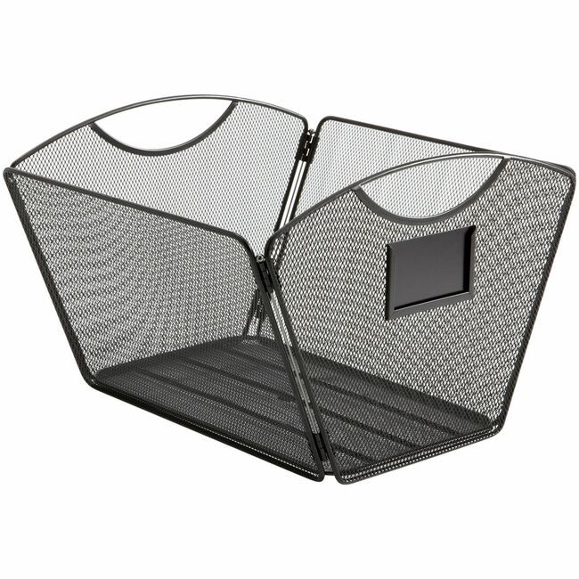 Safco Products Tub Desktop Mesh Letter Black SAF2162BL