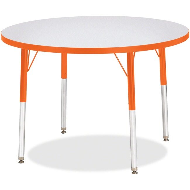 Jonti-Craft, Inc. Table Activity 36"RND Gy/Oe JNT6488JCA114