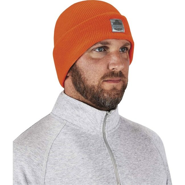 Ergodyne Rib Knit Beanie Cuffed Orng EGO16807