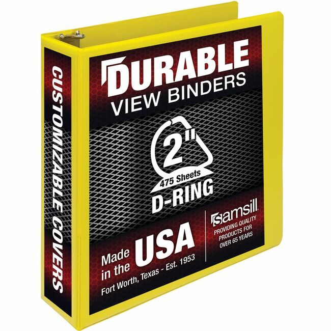 Samsill Binder Dur Vw 2"DR Yellow SAM16461