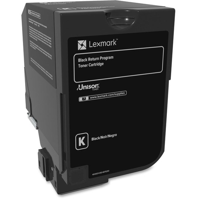 Lexmark International Crtdg Toner CX725 Black 3K Rtn LEX74C10K0