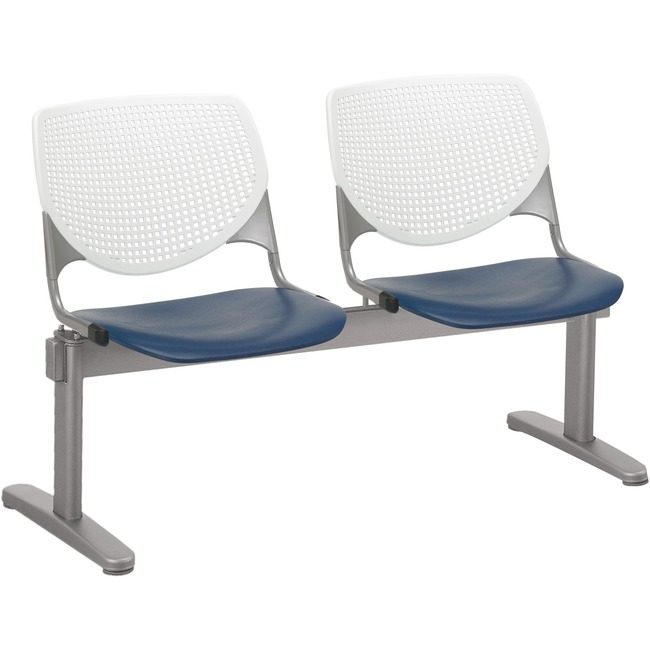 KFI Seating Beamseat 2SEAT White/Navy KFI2300BEAM283