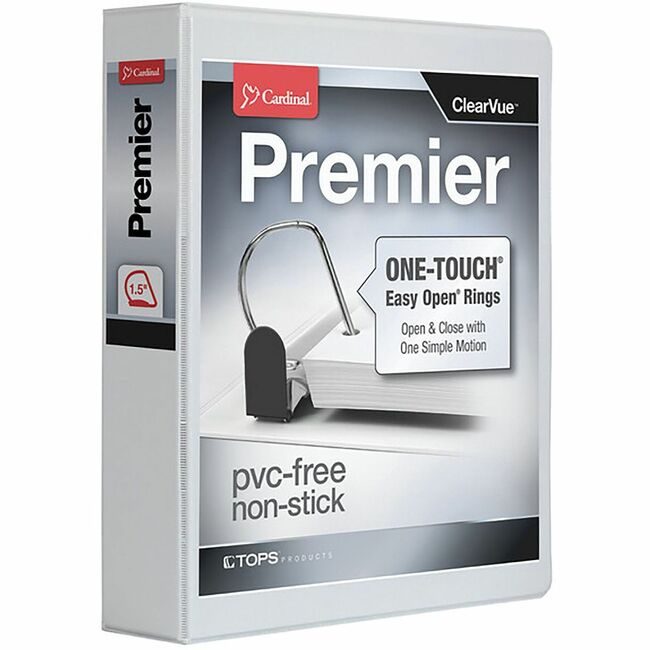 TOPS Products / Cardinal Brands Binder Ezopen Slntd 1.5"WE CRD10310
