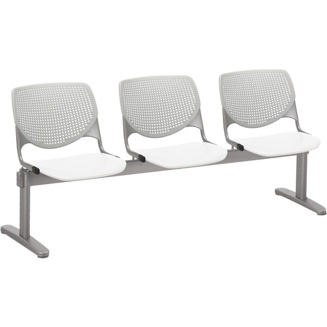KFI Seating Beamseat 3SEAT Gray/White KFI2300BEAM3138