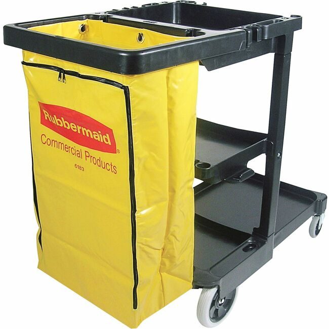 Rubbermaid Commercial Products Cart JANITORIAL 2000 Black RCP617388