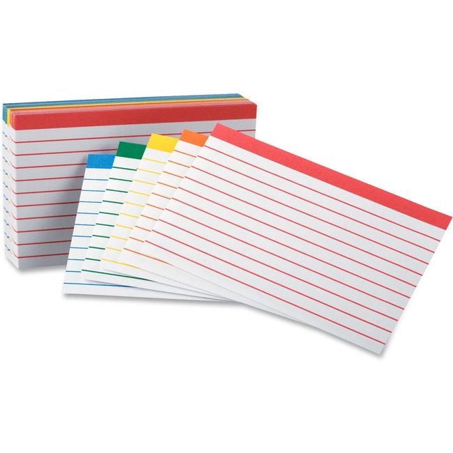 TOPS Products / ACCO legacy Oxford Card Index 3X5 Color Coded OXF04753