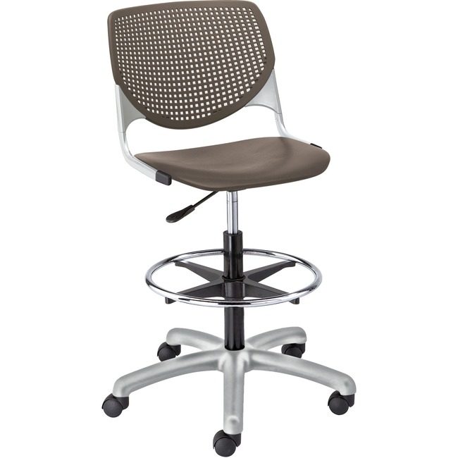 KFI Seating Poly Adj Stool Perf Back KFIDS2300P18