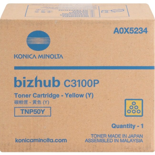 Konica Minolta Crtdg Lsr TNP50Y 3100 Yellow 6K KNMA0X5234