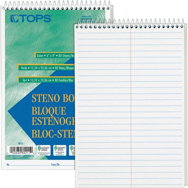 TOPS Products Book Steno Gregg 80SHT We TOP8020