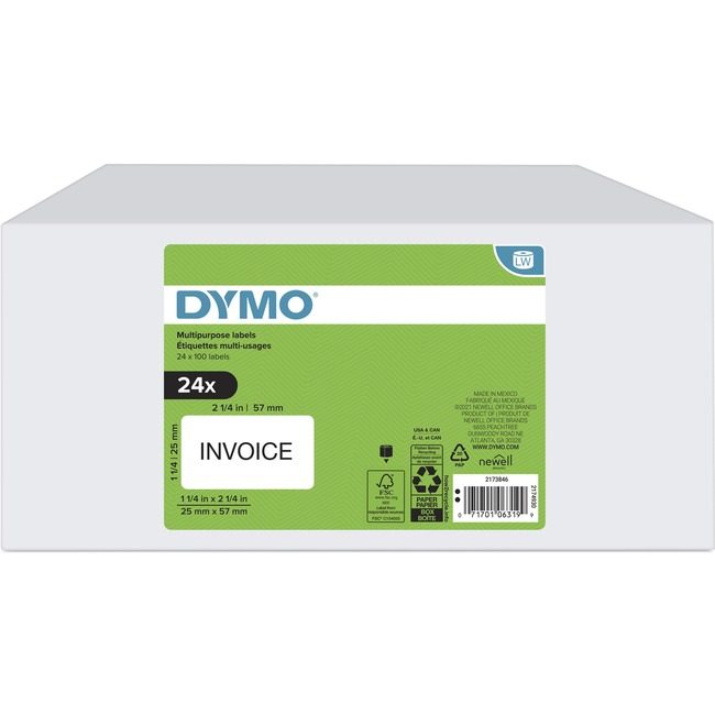Newell Brands DYMO Label Lw 2.25X1.25 100 24 DYM2173846