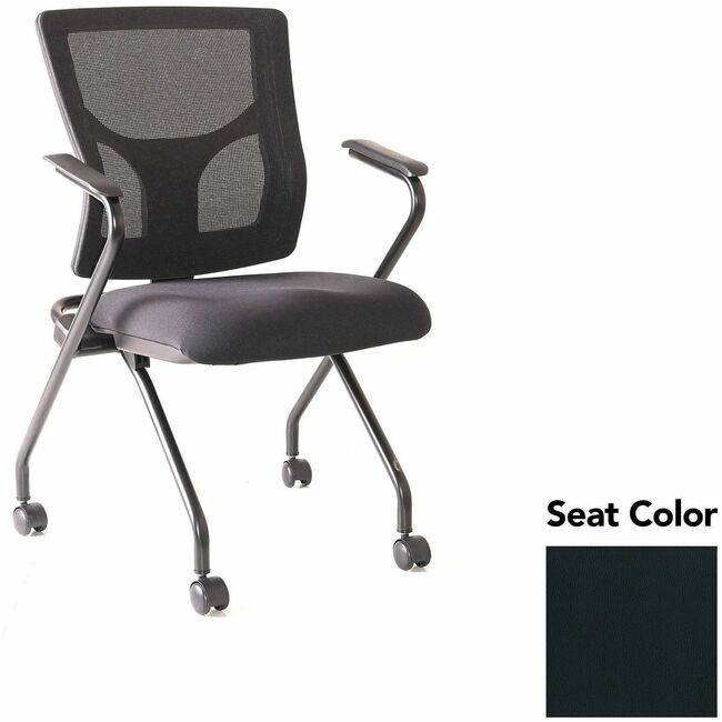 Lorell Chair Train W/Arm Black LLR62019076