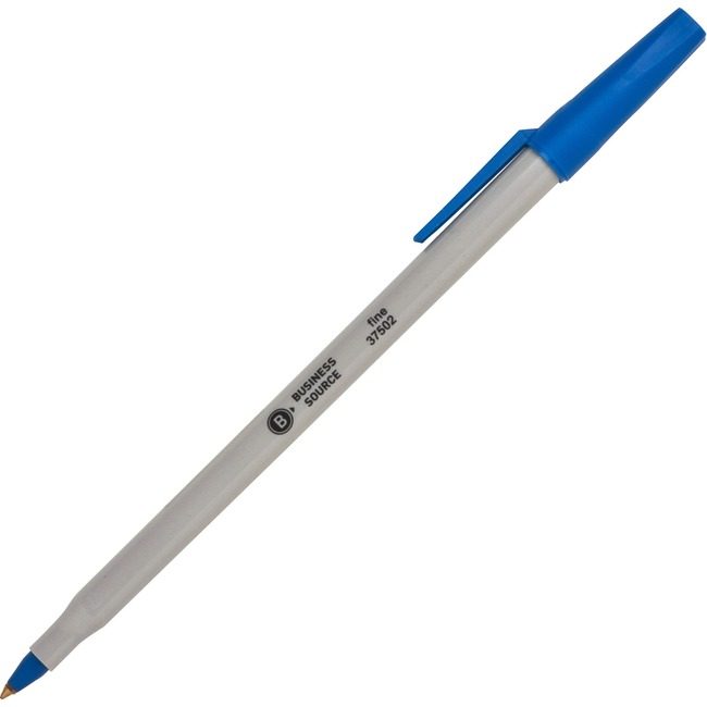 Business Source Pen Ballpoint Stick Fine Be BSN37502