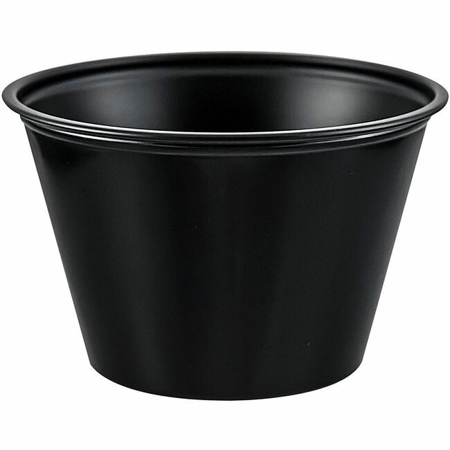 Dart Container Corporation Cup Souffle Plastic 4OZ Black DCCP400BLK