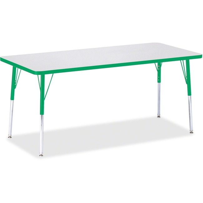 Jonti-Craft, Inc. Table Rectangle 30X72 Gy/Gn JNT6413JCA119