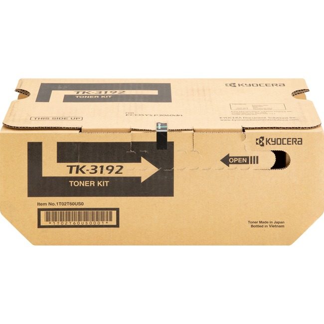 Kyocera Document Solutions Crtdg Lsr P3060DN Black 25K KYOTK3192