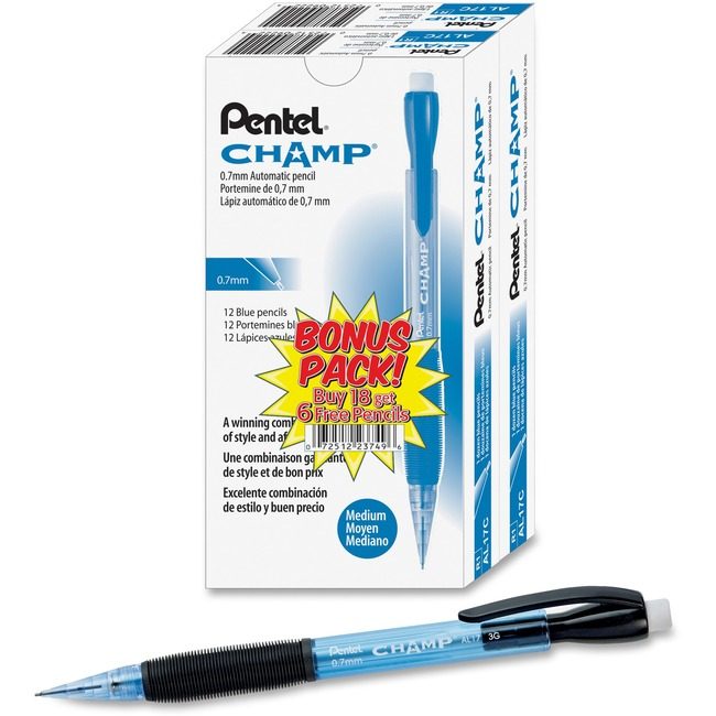 Pentel of America Pencil Champ 0.7MM Be 24 Pack PENAL17CSWUS