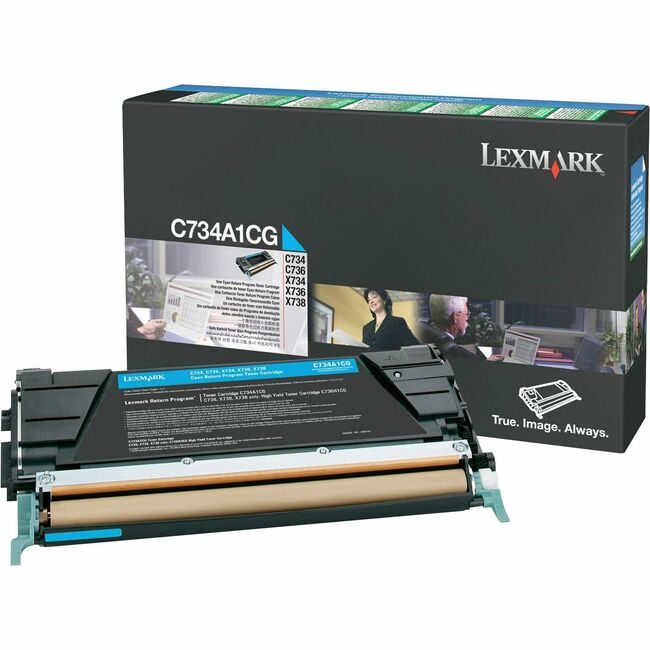 Lexmark International Crtdg C73X Rtp 6K Cyn LEXC734A1CG