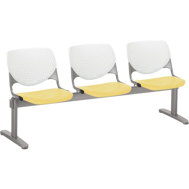KFI Seating Beamseat 3SEAT White/Yel KFI2300BEAM3812
