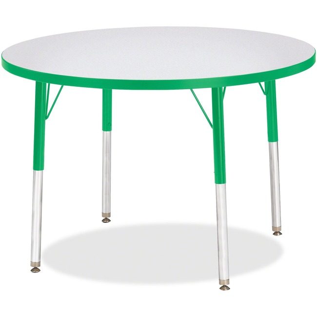 Jonti-Craft, Inc. Table Activity 36"RND Gy/Gn JNT6488JCA119