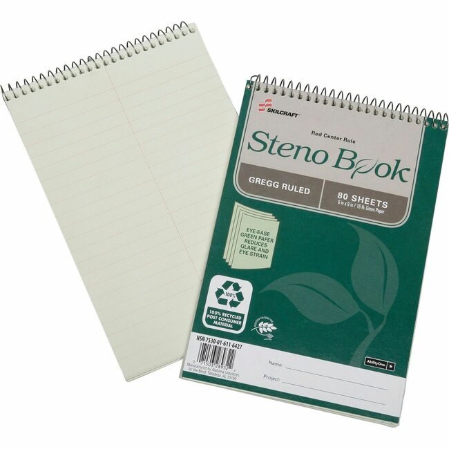 Varies / verify SKU SKU-LEVEL VERIFICATION REQUIRED Pad Steno 6X9 80SH Green NSN6116427