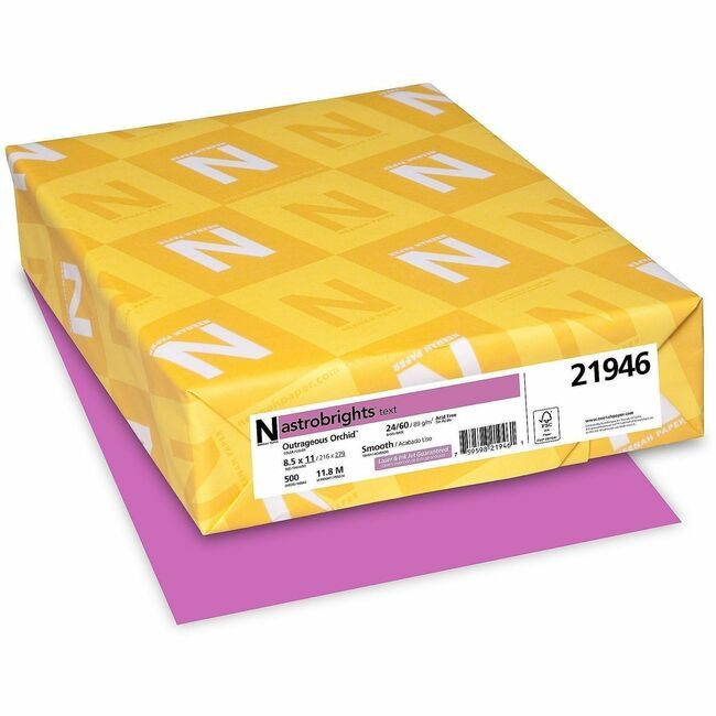 Neenah Paper, Inc. Astrobrights Astrobrt 24# Orchid WAU21946