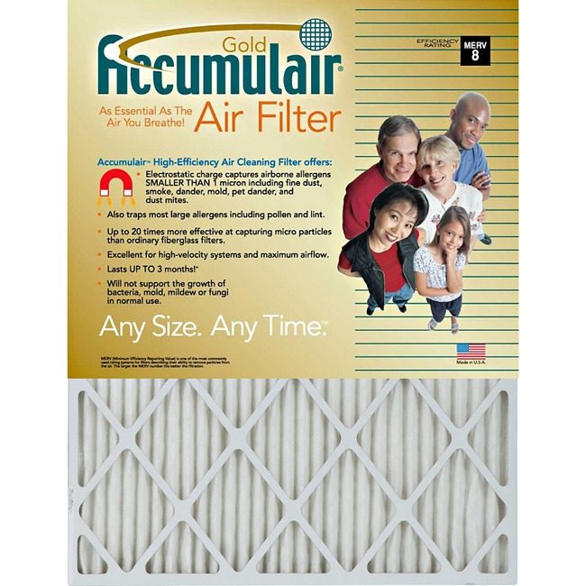 AirFilters.com Accumulair Filter Gold Est 20X22X1 FLNFB20X224