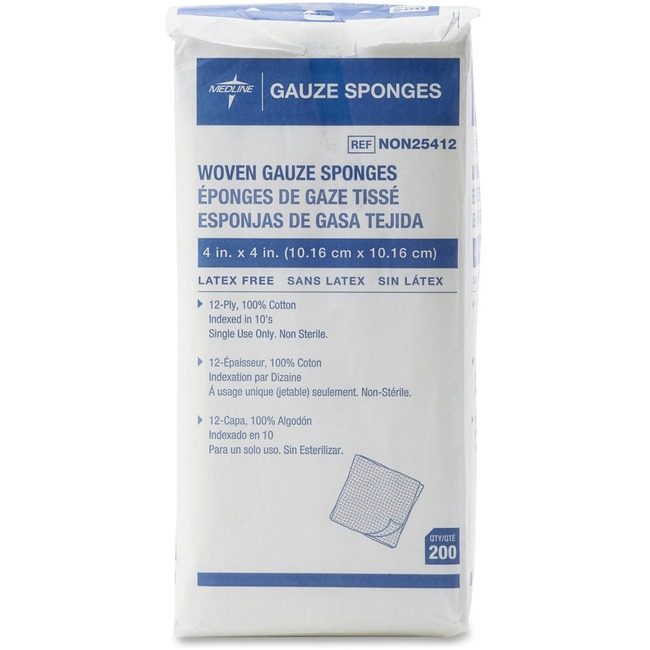 Medline Industries Gauze 12PLY 4"X4" MIINON25412