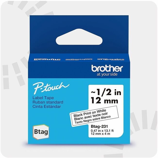 Brother International Tape Label Btag Bk On We BRTBTAG231