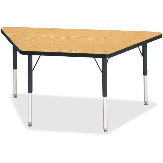 Jonti-Craft, Inc. Table Trapezoid 24X48 Ok/Bk JNT6438JCE210