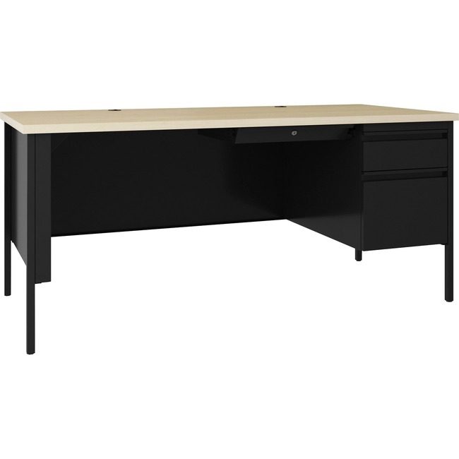 Lorell Desk Rh Ped 66X30 Bkmp LLR66906