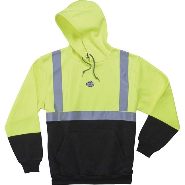 Ergodyne Sweatshirt Hooded 2X Lime EGO21686