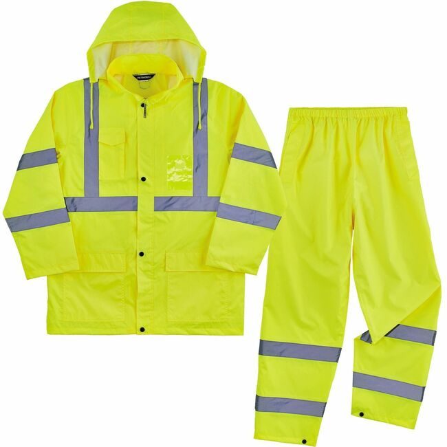 Ergodyne Suit Rain Ltwt Lime L EGO25434