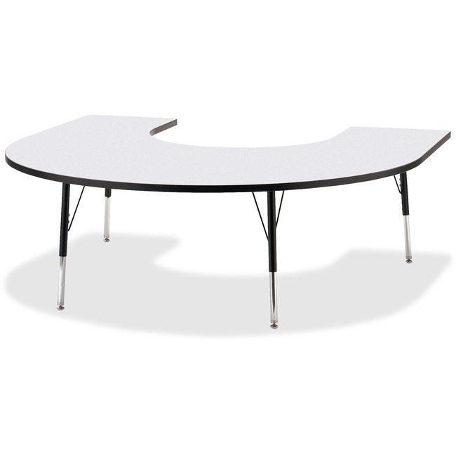 Jonti-Craft, Inc. Table Horseshoe 60X66 Gy/Bk JNT6445JCA180