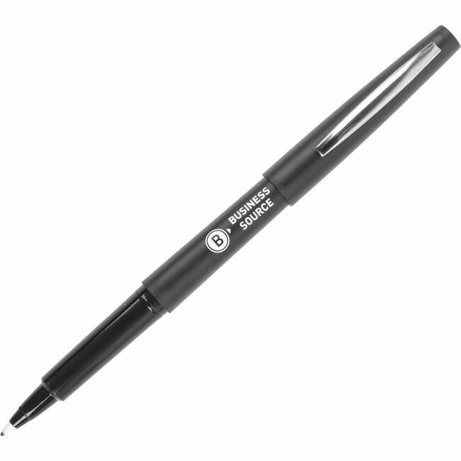 Business Source Pen Porous Liqd.Rball Black BSN50502BX