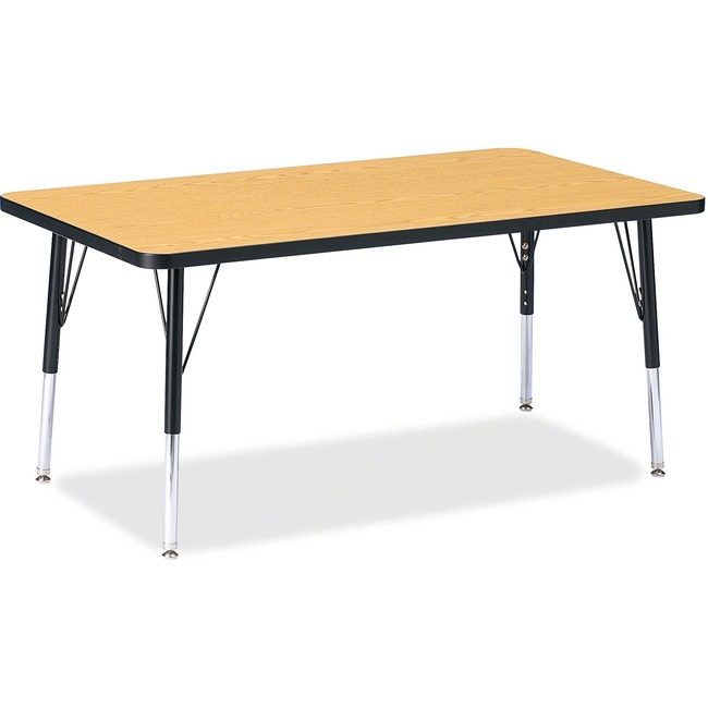 Jonti-Craft, Inc. Table Rectangle 30X48 Ok/Bk JNT6473JCE210
