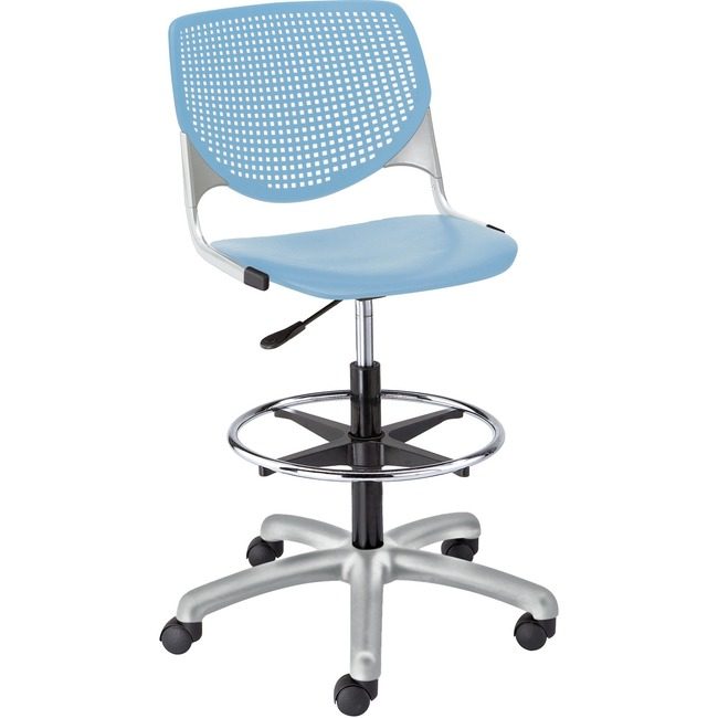 KFI Seating Poly Adj Stool Perf Back KFIDS2300P35